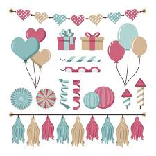 Freepik Birthday Decoration With Balloons And Presents Free Vector Ai Eps In 2020 Balloon Decorations Birthday Decorations Balloons