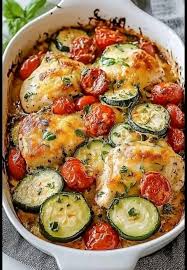 Mediterranean chicken zucchini bake recipe