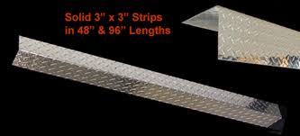 Add permanent slip resistance to floors, ramps, stairs, and docks with these solid plates. 125 Aluminum Diamond Plate Corner Molding In Stock