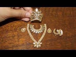 Pin On Kundan Jewelry For Laddoo Gopal Mukut Necklace Bracelets Earrings Making For Krishna