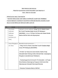 Teks Pengacara Majlis Penutup Masiswa