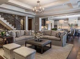 A ron arad sofa and a karl springer lucite cocktail table from lobel modern are flanked by '30s gio ponti. Traditional Farmhouse Style Living Room In Grey And Beige Farm House Living Room Farmhouse Style Living Room Modern Farmhouse Living Room