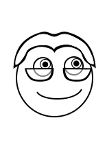 Smiley mit brille kostenlose fotos. Malbilder Emojis Smileys Und Gesichter Ausdrucken