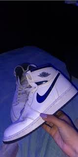 Nike Air Jordan 1 Retro High Og Metallic Navy Air Jordan 1 Retro High Og Bg Metallic Navy For Sale In Irvine Ca Offerup In 2020 Hype Shoes Cute Shoes Trendy Shoes