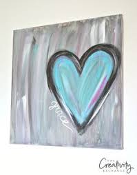 Tutorial For Diy Heart Painting Canvas The Creativity Exchange Canvas Painting Diy Easy Canvas Painting Art Painting