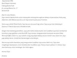 download contoh surat lamaran kerja