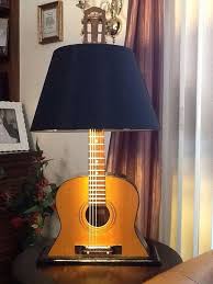 Classic Guitar Based Bedroom Lamp Or Side Table Light Gitar Temali Gece Lambasi Repurposed Lamp Guitar Lamp Lamp
