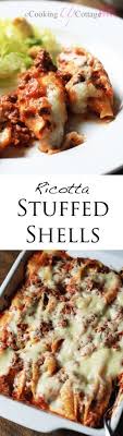 Ricotta Stuffed Shells Recipe Recipes Stuffed Shells Ricotta Pasta Dishes