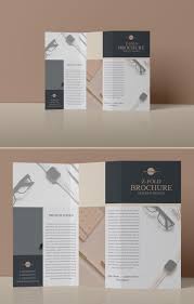 Z Fold Brochure Design Psd Mockup For Free Brochure Design Brochure Mockup Psd Brochure