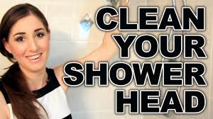 You may get lucky and this will remove anything that is blocking the little holes. How To Clean Your Shower Head Easy Bathroom Cleaning Ideas Clean My Space Youtube