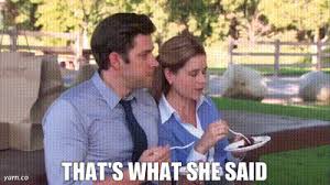 That's what she said gif. Yarn That S What She Said The Office 2005 S09e04 Work Bus Video Gifs By Quotes Ab6badb3 ç´—