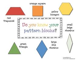 pattern block anchor chart poster pattern blocks pattern