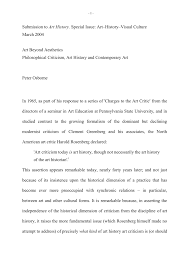 Writing an art history paper by maeve gately '12 writing about art is based on the same analytical principles used for literature or history, but it requires a different approach and different observational skills. Pdf Art Beyond Aesthetics Philosophical Criticism Art History And Contemporary Art
