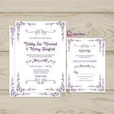 Free Pdf Download Wedding Invitation And Rsvp Doodle Flora Free Wedding Invitation Templates Free Wedding Invitations Wedding Invitations Printable Templates