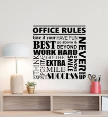 Maybe you would like to learn more about one of these? Office Rules Wall Decal Motivational Poster Office Sign Teamwork Success Quote Vinyl Sticker Office Rules Office Wall Design Office Wall Decals