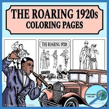 This 20s printables are a great way to work on reading skills while learning about american history for kids.use this free printable as part of a famous person, history or 1920s study for preschool, pre k, kindergarten, first grade, 2nd grade, 3rd grade, 4th grade, and 5th grade students. 1920s Coloring Pages The Roaring Twenties Coloring Pages The Twenties Roaring Twenties