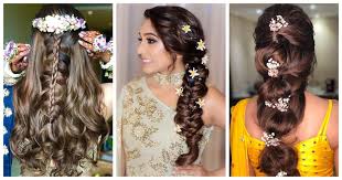 Hairstyle for party or wedding/indo western hairstyle. 20 Hairstyles For Lehenga You Can Try On Your Wedding Day Bridal Look Wedding Blog