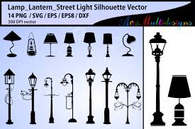 Download Lamp Street Light Silhouette Svg Graphic By Arcs Multidesigns Creative Fabrica SVG Cut Files