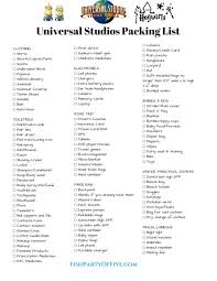 25 Universal Studios Packliste Universal Studios Orlando Trip Universal Studios Universal Studios Orlando Planning