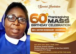 Celebrating a Reverend Sister's 60th Birthday at Lumen Christi Secondary  School Uromi