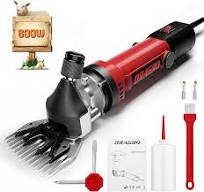 Cortadora de ovejas de 600 W, máquina profesional de corte de animales, kit  de aseo de ganado de granja, cortaúñas eléctricas resistentes para ...