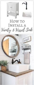 install a vanity & vessel sink combo