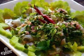 Put dressing ingredients in a blender or. Thai Shrimp Salad Recipe Kung Chae Nampla à¸ à¸‡à¹à¸Š à¸™ à¸³à¸›à¸¥à¸² Shrimp In Fish Sauce