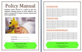 Create a compelling online training manual for your employees and provide them a smooth what are the best practices in online training manuals? Blank Policies And Procedures Manual Template Free Manual Templates