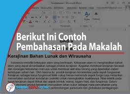 Check spelling or type a new query. Berikut Ini Contoh Pembahasan Pada Makalah Seribupost
