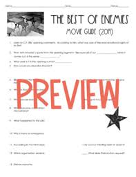 Хенсон, уэс бентли и др. Best Of Enemies Movie Guide 2019 50 Questions Answer Key Tpt