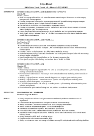 Free, fast and easy way find sports marketing jobs of 1.857.000+ current vacancies in usa and abroad. Sports Marketing Manager Resume Samples Velvet Jobs