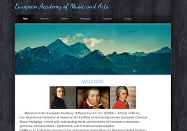 Individual and group classes available for piano, violin, guitar, drums, wind instruments and voice. European Academy Of Music Art National Domains Llc
