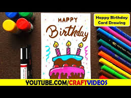 Discover (and save!) your own pins on pinterest Happy Birthday Card Drawing Video Youtube