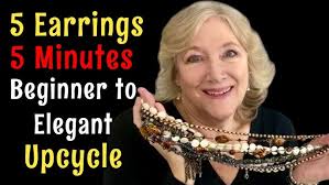 Lacy Flowers Seed Beads Earrings