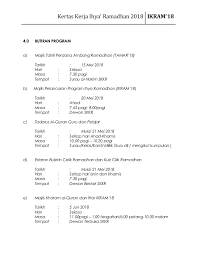 Kertas kerja istiqbal ramadan 2018 klik di sini 3. Kertas Kerja Ihya Ramadhan 2018