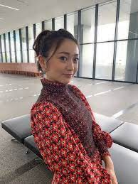 大島優子 on twitter fashion high neck dress brunette