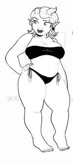 Curvy Thick Body Drawing Curvy Art Girl Drawing Sketches Body Type Drawing