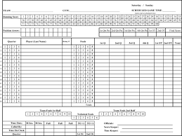 Printable Basketball Score Sheets Download In Pdf