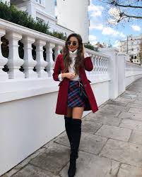 Black And White Plaid Skirt Outfit Ideas Find Out Where To Get The Skirt Winter Fashion Outfits Winter Skirt Outfit Fall Fashion Coats