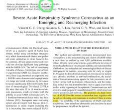 Vicente Pallares Distancia Vacunado On Twitter La Ciencia Hace Anos Q Conocia Y Daba Voces De Advertencia Pero Severe Acuterespiratorysyndrome Coronavirus As An Agent Of Emerging Reemerging Infection