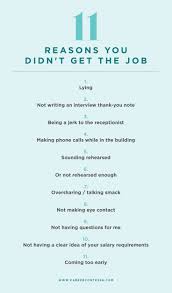 11 Reasons You Didn T Get The Job Career Contessa Job Interview Preparation Job Interview Advice Job Interview Questions