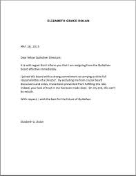 A cover letter provides a formal, written introduction to a company, a resume or a cv submission. Gender Bias Forced Me To Quit Quiksilver S Board Resignation Letter Sample Resignation Letter Sample Resume Templates