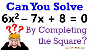 Can You Solve This Quadratic Equation By Completing The Square Youtube Quadratics Solving Quadratic Equations Quadratic Equation