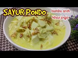 Mar 27, 2021 · baca juga: Sayur Pondo Pohon Kelapa Bumbu Areh Khas Jogja Youtube