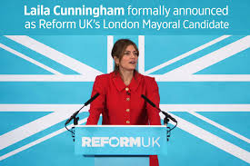 Reform's Laila Cunningham would face off against the Labour candidate in  2028 if the polling holds