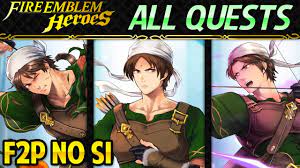 Fire Emblem Heroes - Grand Hero Battle: Jamke ALL QUESTS F2P No SI - YouTube