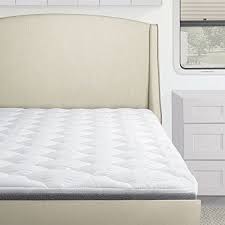 Standard Hypoallergenic Overfilled Pillow Top Rv Mattress Pad Rvcamper Mattress Topper Down Alternative Short Queen Size Mattress Mattress Pad Camper Mattress