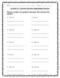 This Is A Worksheet With A Review Of The Lesson 4 1 In The 4th Grade Go Math Series Divide By 1 Digit Numbers Can Be Used As A Qu Go Math Math
