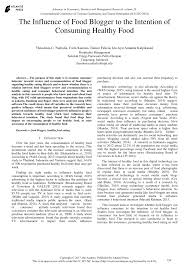 Powerpoint konu anlatımı indir ppt. Pdf The Influence Of Food Blogger To The Intention Of Consuming Healthy Food