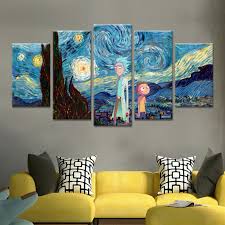 Rick and morty art | fine art america. Buy Rick And Morty Canvas Wall Art Modular 5 Pieces 5 Types Rick And Morty Merch